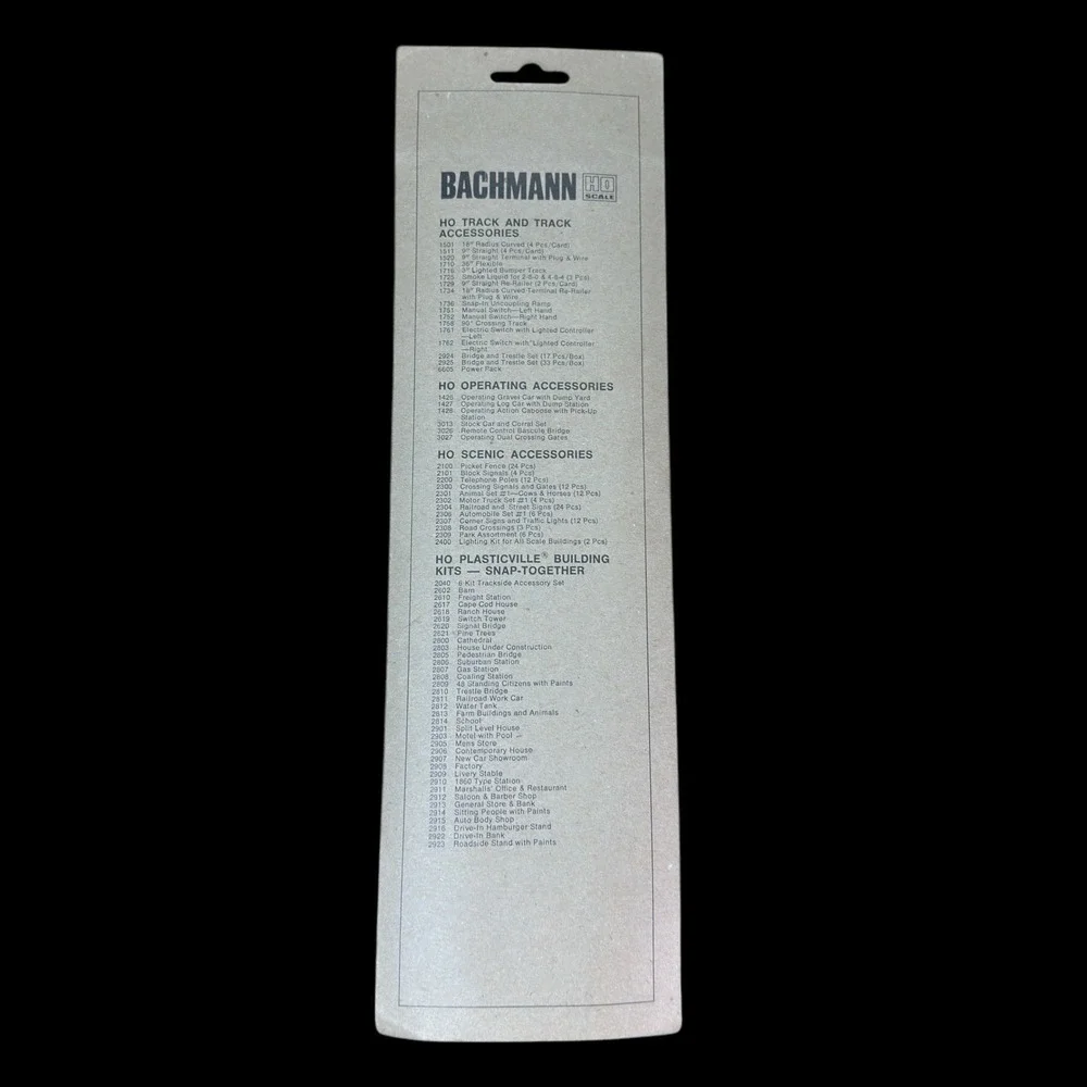 Bachman Train Track 44-1729-9 Straight Railer- 2 Pcs‎ HO Gauge Model Train Part